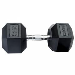 DKN gummierte HEX-Hantel 25kg
