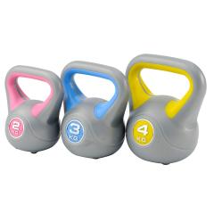 DKN 2kg + 3kg + 4kg Vinyl Kettlebell Set