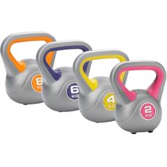 DKN 2kg + 4kg + 6kg + 8kgVinyl Kettlebell Set