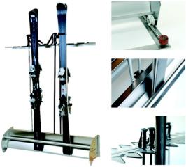 SWISS-TROCK Ski Container für Wandmontage (9 Paare)