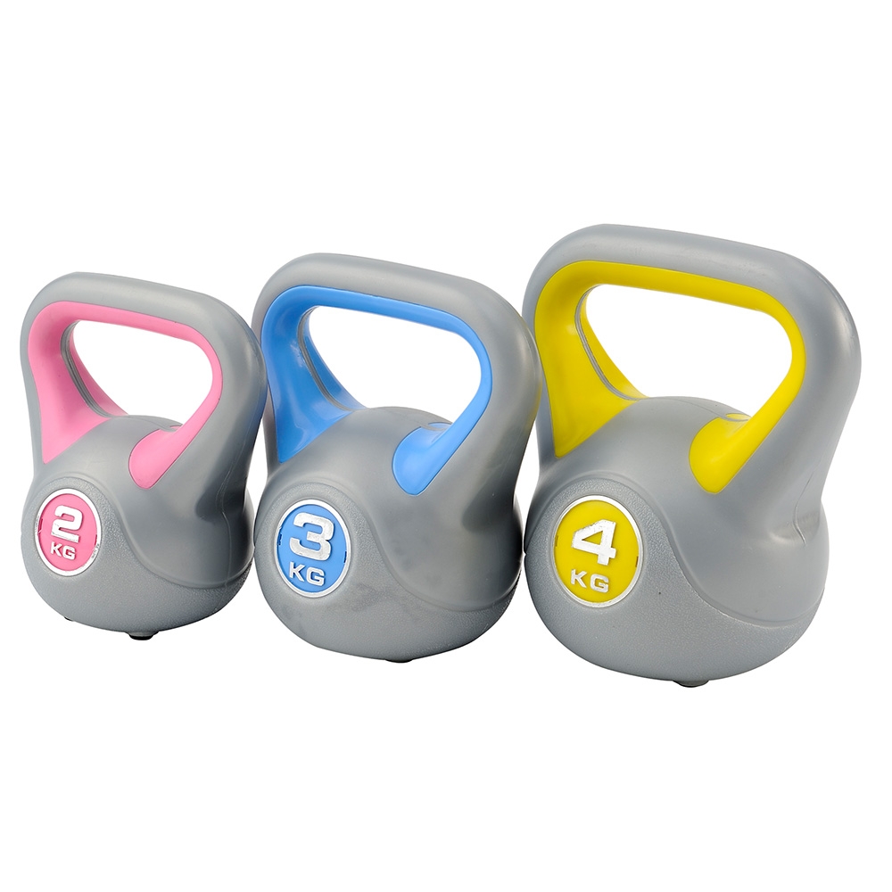 DKN 2kg + 3kg + 4kg Vinyl Kettlebell Set